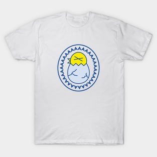 Screaming Baby Duck Egg Vector Illustration T-Shirt